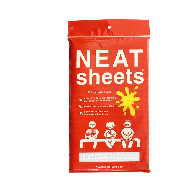 NEATGOODS NEATsheets Disposable Bibs for Adults & Kids, Spill Absorbent, 4 of 8
