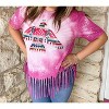 Women's Thunderbird Fringe Hem Tee - Rose Canyon Ranch - 2 of 4