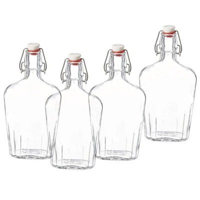 thumbnail image 2 of Officina Water Bormioli Rocco 33.75oz Swing Top Giara Glass Bottle Sky Blue Set Swing Top Bottles 2 of 12