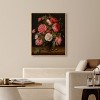 Art Remedy Jacob van Hulsdonck - Roses in a Glass Vase Vintage Classic Roses Wall Art Framed - 2 of 4