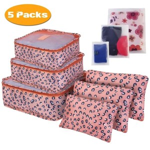 Racxily 9Pcs/Set Clothes Storage Bags Water-Resistant Travel Luggage Organizer Clothing Packing Cubes for Blouse Hosiery Stocking - 1 of 4