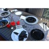Silver Spoons Elegant Disposable Plastic Plates for Party, Heavy Duty Black Disposable Plate Set, (10 PC) - Baroque - 3 of 3