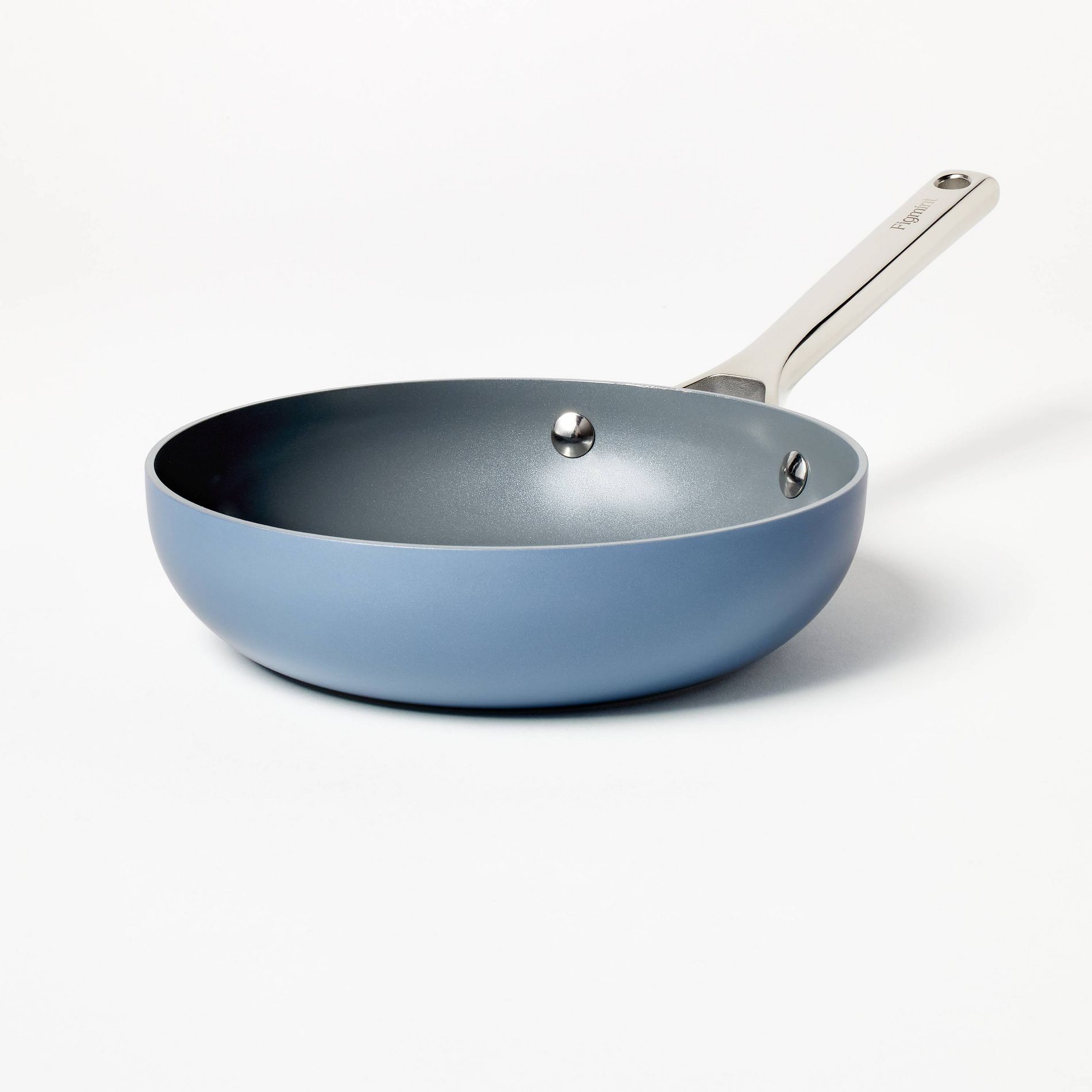 8" Nonstick Ceramic Coated Aluminum Fry Pan Blue - Figmint™