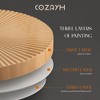 COZAYH 2 Piece Round Coffee Tables, Wood Living Room Furniture, Radial, Set of 2 - 4 of 4