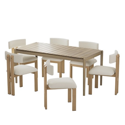 Christopher Knight Home Waylon 7 Pieces Wood and Metal Dining Set - image 1 of 4