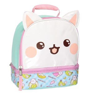 Bananya Lunch Tote 3D Character Dual Compartment Insulated Lunch Box - 1 of 4