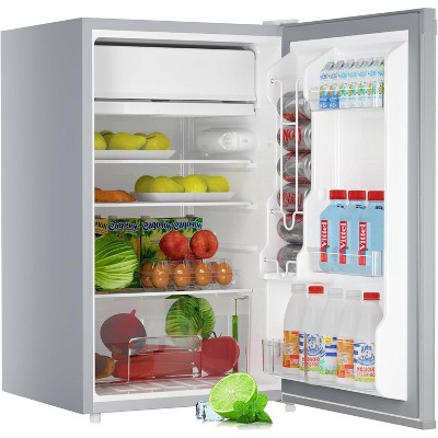 3.2 Cu.Ft Mini Fridge with Freezer - Energy Efficient, Ultra Quiet, Adjustable Thermostat for Dorm, Bedroom, Office, Kitchen