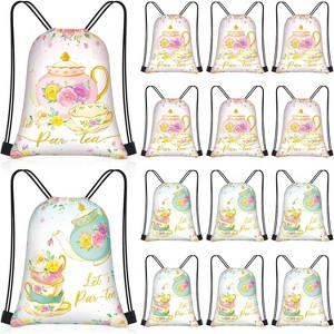 Sport Drawstring Bags Bulk, Waterproof Backpacks for Team Sports, Beach, Party Favors & Gym Use, Multi-Pack - 1 of 4