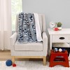 NoJo Disney Mickey Mouse Gray, Navy, White and Red Stars Super Soft Cuddly Plush Baby Blanket - 4 of 4