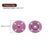 Unique Bargains Alloy Invisible Durable High Hardness Buckle Fasteners Press Studs Buttons 5 Pcs - 2 of 4