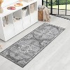 Washable Vintage Oriental Rug, Distressed Non-Slip Low Pile Non-Shedding Foldable Accent Carpet for Bedroom Living Room - 2 of 4