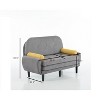 Racxily Corduroy Love Seat, Sleeper Soaf, Day Bed Recliner with Storage Pocket USB Charger, A multiform Couch for Living room - 4 of 4