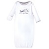 Touched by Nature Infant Organic Cotton Long-Sleeve Gowns 3pk, Arctic - 2 of 4