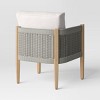 Pasadena 2pk Patio Club Chairs, Outdoor Furniture - Gray - Threshold™ designed with Studio McGee - image 3 of 4