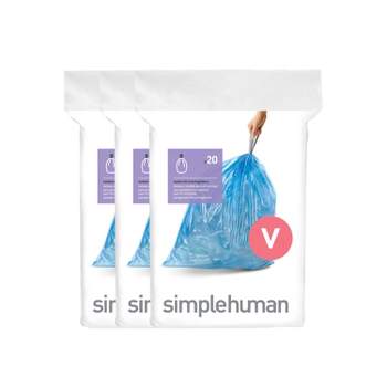 Simplehuman 4.5l 150ct Code A Custom Fit Trash Bags Liner White