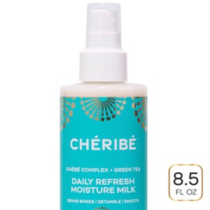 Cheribe Daily Refresh Moisture Milk with Chebe Complex + Green Tea - Anti-Frizz + Detangling Leave-in Spray - 8.5 fl oz - 1 of 4