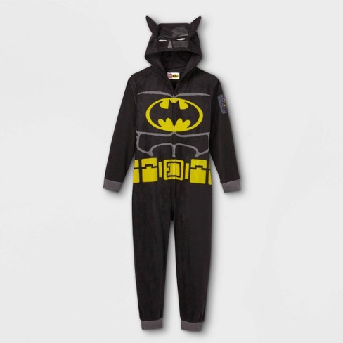 Boys Lego Batman Pajama Jumpsuit Black Target