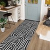 Modern Area Rug for Living Room, Vintage Low Pile Floor Rug with Non Slip Backing, Washable Stain Resistant Carpet for Dorm Office - 2 of 4