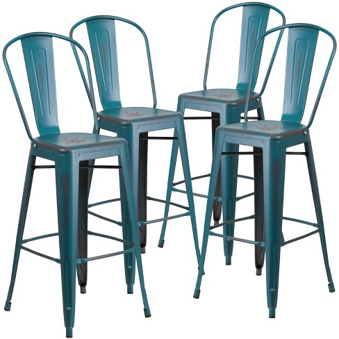 Teal colored bar discount stools