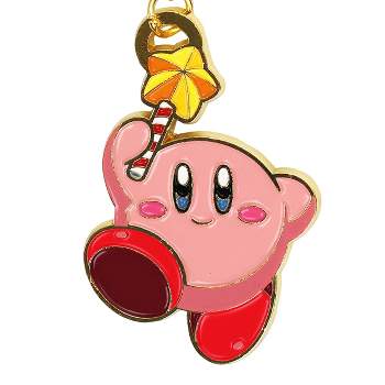 Kirby and the Warp Star Keychain and Split Key Ring