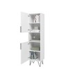 17.52" Beekman 5 Shelf Narrow Bookcase Cabinet - Manhattan Comfort - 3 of 4