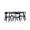 Christopher Knight Home 5pc Alma Upholstered Dining Set Black/Light Beige - image 4 of 4