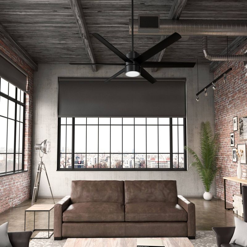 72" Solaria Damp Rated Ceiling Fan with Remote (Includes LED Light Bulb) - Hunter Fan, 3 of 15