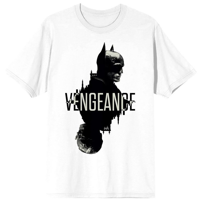 The Batman Movie Vengeance Men's White T-Shirt, 1 of 3