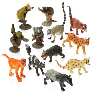 ArtCreativity Rainforest Figurines Mini Figure Toys Set (Pack of 12) - 1 of 4