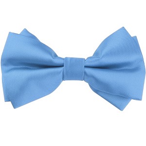 Elerevyo Men's Pre-tied Formal Satin Solid Color Formal Tuxedo Bow Ties - 1 of 4