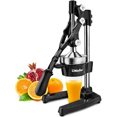 NutriChef Electric Juice Press - Orange Juicer Citrus Squeezer with Manual  Juice Presser Handle (Stainless Steel)