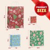 Joyfy 24 Pcs Christmas Present Bags, Christmas Goody Bags with Handle for Xmas Holiday Gifts Wrapping Party Favors - 4 of 4