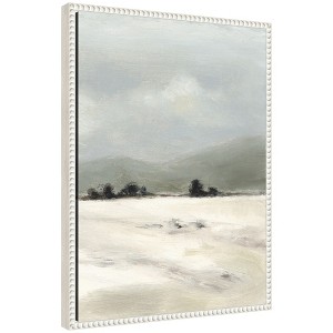 Kate & Laurel All Things Decor Sylvie Beaded December Mist 2 Framed Canvas by Mackenzie Nelson - 1 of 4