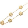 18K Gold Plated Clover Necklace for Women, Stainless Steel Four Leaf Pendant, Adjustable Dainty Lucky Jewelry Gift - 3 of 4