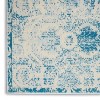 Nourison Jubilant 4' x 6' Blue Area Rug Vintage French Country Damask by Nourison - 4 of 4
