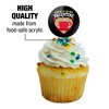 Gilmore Girls Coffee is my Valentine Cupcake Picks Toppers Decoration Set of 6 - 3 of 4