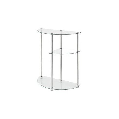 Designs2go Classic Glass 3 Tier Display Entryway Table Glass