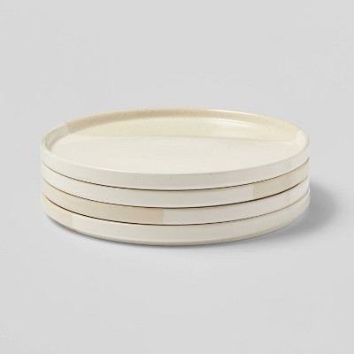 10" 4pk Stoneware Catlett Plates White - Threshold™