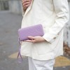 MKF Collection Honey Genuine Leather Quilted Flower-Embossed Women’s Wristlet Wallet by Mia K - 4 of 4