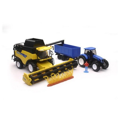 New Ray 1/32 New Holland Combine, Tractor & Grain Cart 05765 : Target