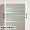 Tall Wooden Kitchen Pantry Cabinet, Farmhouse 4-Magnetic Door Freestanding Food Storage Cupboard Pantry Cabinet with Adjustable Shelves  Large Storage - 4 of 4