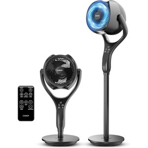 Candy Standing Fan for Bedroom, 90° & 120° Oscillating Pedestal Fan, 7 inch Blade, 5ft Cord Length - Black - 1 of 1