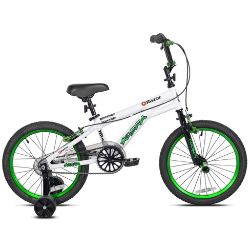 green and white bike