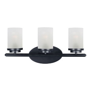 Maxim Lighting Corona 3 - Light Vanity in  Black - 1 of 2