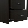 Vynxaria Black Writing Desk Computer Desks with 3 Drawers Classic Furniture for Productive Spaces - 3 of 4