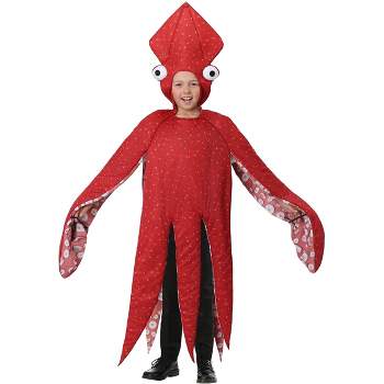 HalloweenCostumes.com One Size Fits Most   Childs Squid Costume, Red/Orange