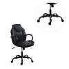 Simple Relax Office Chair with Padded Armrests in Black - 4 of 4