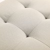 Kumasinova 36.61"Versatile End of Bed Storage Ottoman Bench for Living Room&Bedroom,Modern Tufted Bench with Tapered Legs,130lbs Max - 4 of 4