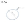 Unique Bargains Metal Electroplating Curtain Rod Accessory Curtain Ring 28 Pcs - 2 of 4