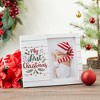 Juvale Christmas Picture Frame, My First Christmas Picture Frame for 4x6 and 5x7 Baby Photos, Keepsake Frame, 9.8 x 7.8 In - 2 of 4